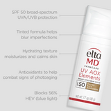 UV AOX ELEMENTS SPF 50 TINTED