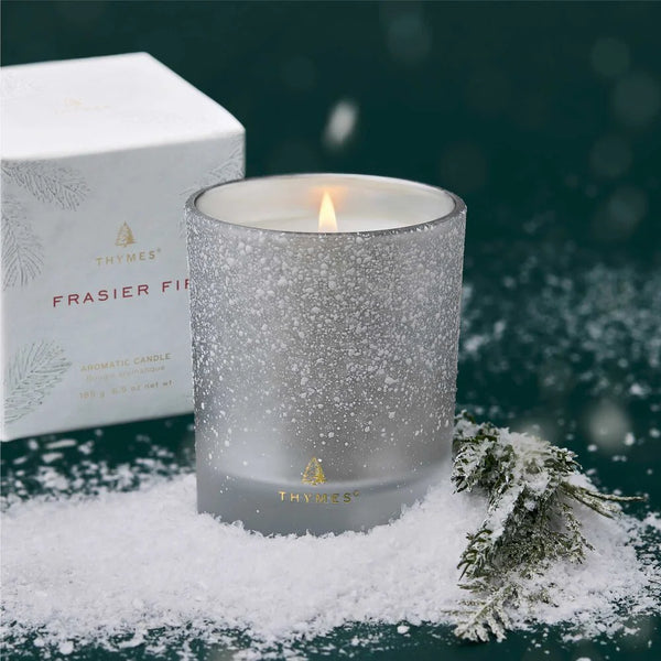 FRASIER FIR FLOCKED 6.5 OZ POURED CANDLE