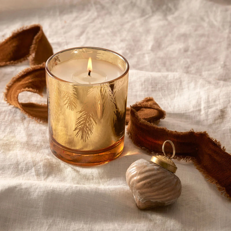 FRASIER FIR GILDED GOLD POURED CANDLE 6.5 OZ